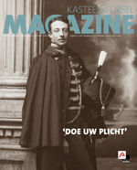 cover magazine met zwart wit foto van Wolfgang d'Ursel in kostuum met cape tijdens Wereldoorlog I