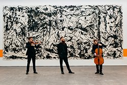 afbeelding muzikanten voor abstract schilderij